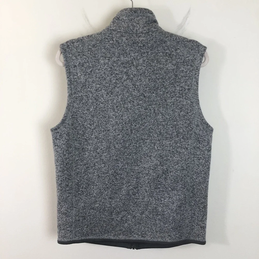 Patagonia Full-Zip Fleece Vest Men's Sz M Heather Gray Outdoor